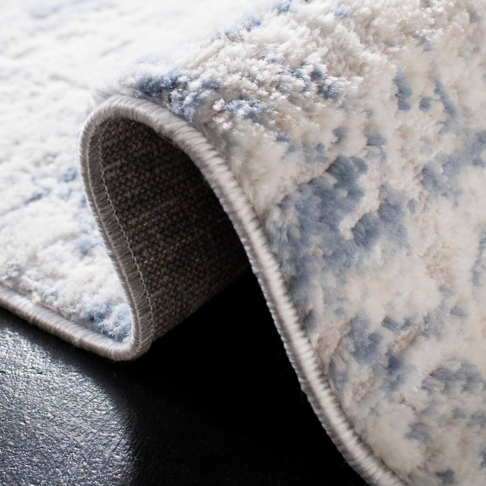 Amelia ALA700 Power Loomed Area Rug - Ivory/Blue - 6'7"x6'7" - Safavieh.