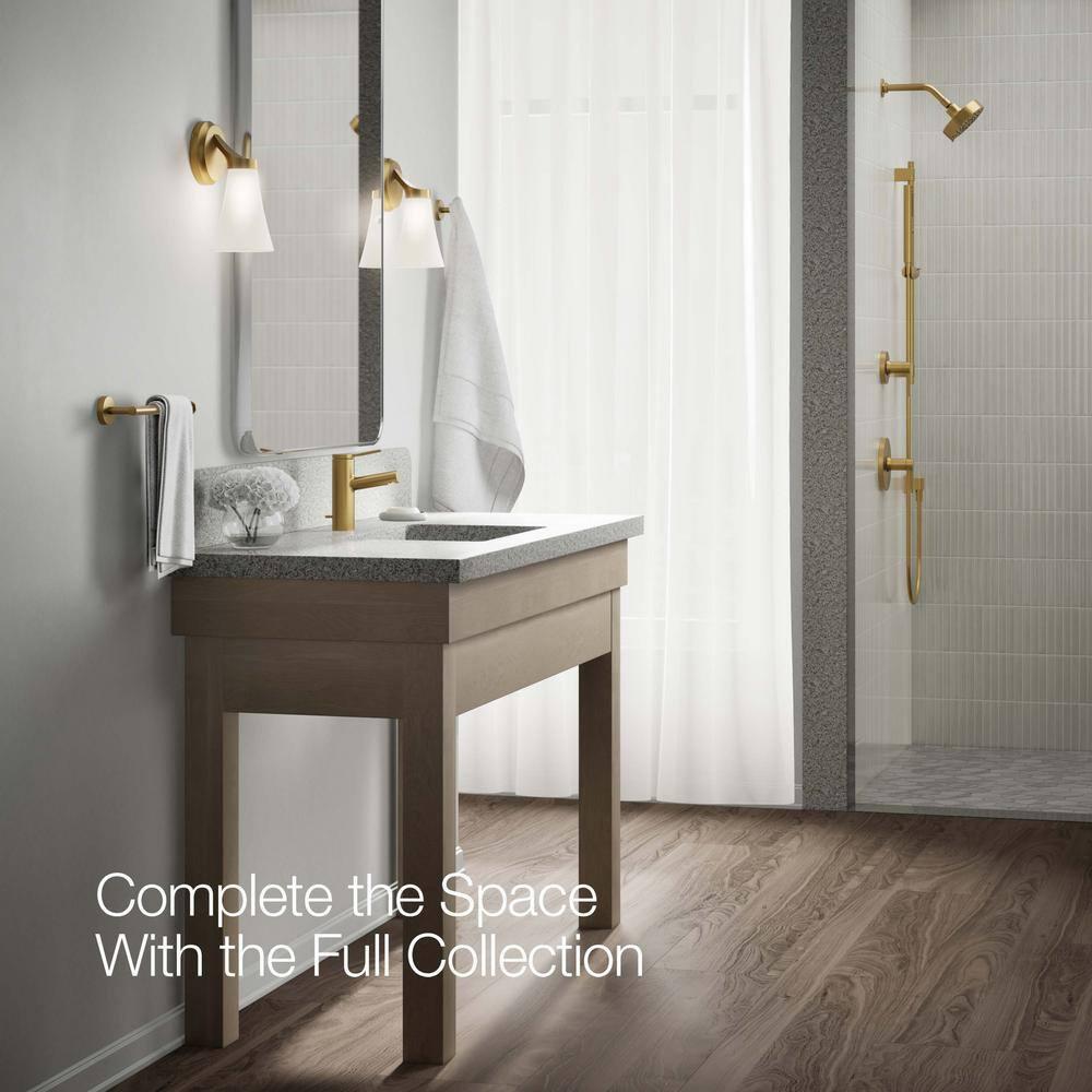 Kohler Elate Single-Handle Bathroom Faucet with Pop-Up Drain Assembly, One Hole Bathroom Sink Faucet, 1.2 gpm
