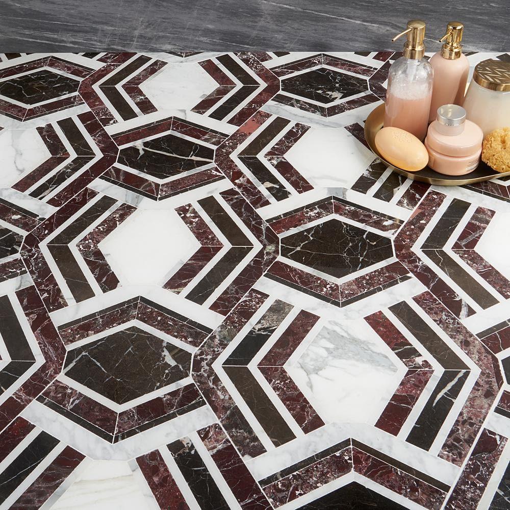 Bond Tile Tenor Marble Random Mosaic Wall & Floor Tile
