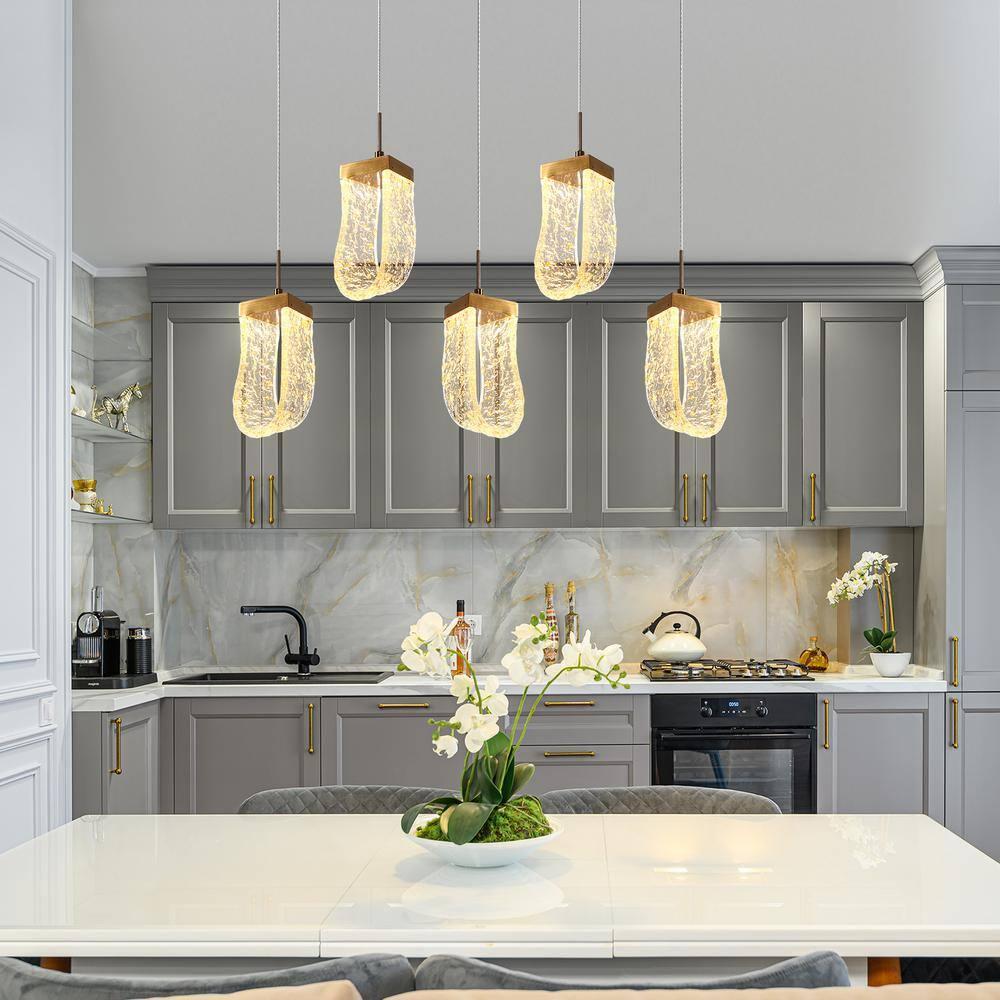 Grigor 5 - Light Kitchen Island Linear LED Pendant
