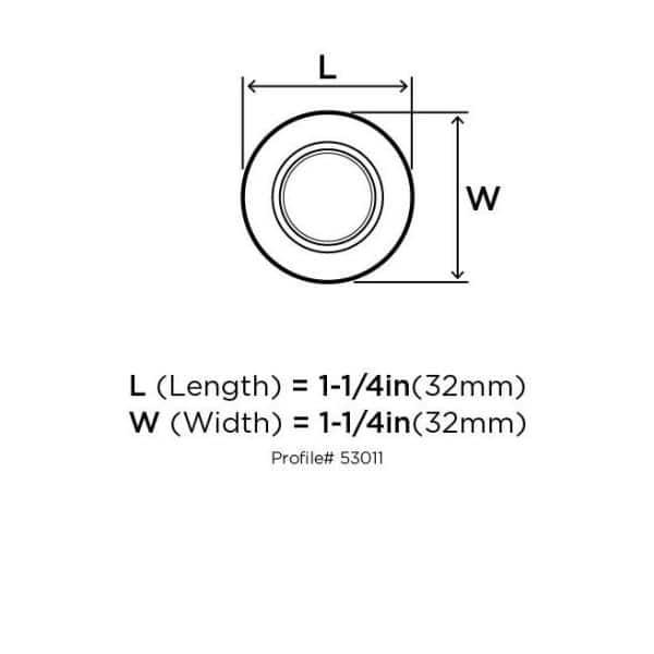 Allison 1 1/4" Diameter Mushroom Knob