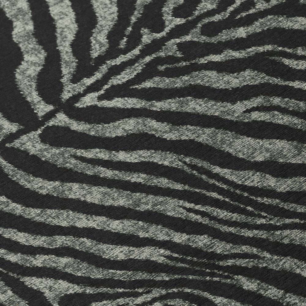 Addison Rugs Addison Indoor/ Outdoor Safari Zebra Animal Print Washable Area Rug 1'8" x 2'6" - Shadow