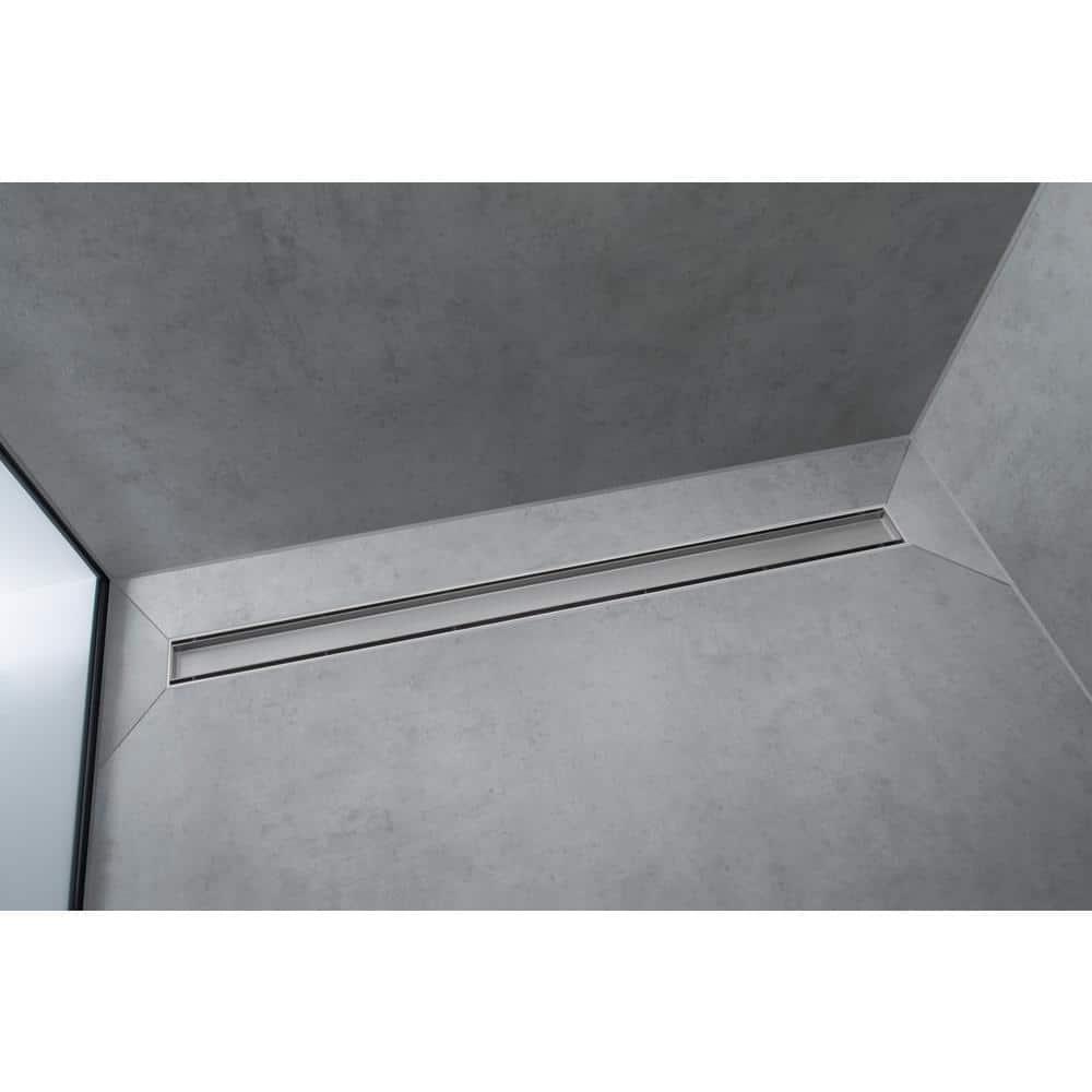 Hansgrohe RainDrain Match Trim Zero/ Tile 47 1/4" with Height Adjustable Frame