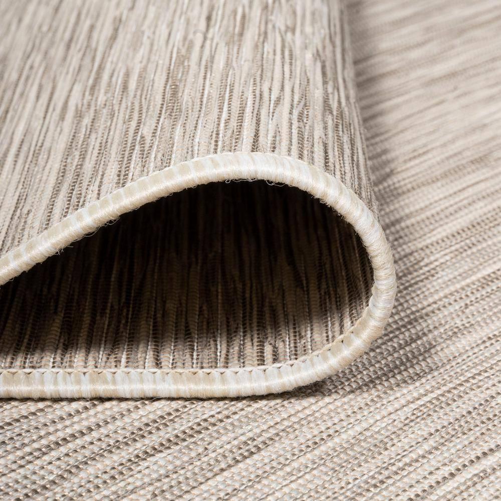 6'x6' Ethan Modern Flatweave Solid  Area Rug, Light Gray - JONATHAN Y