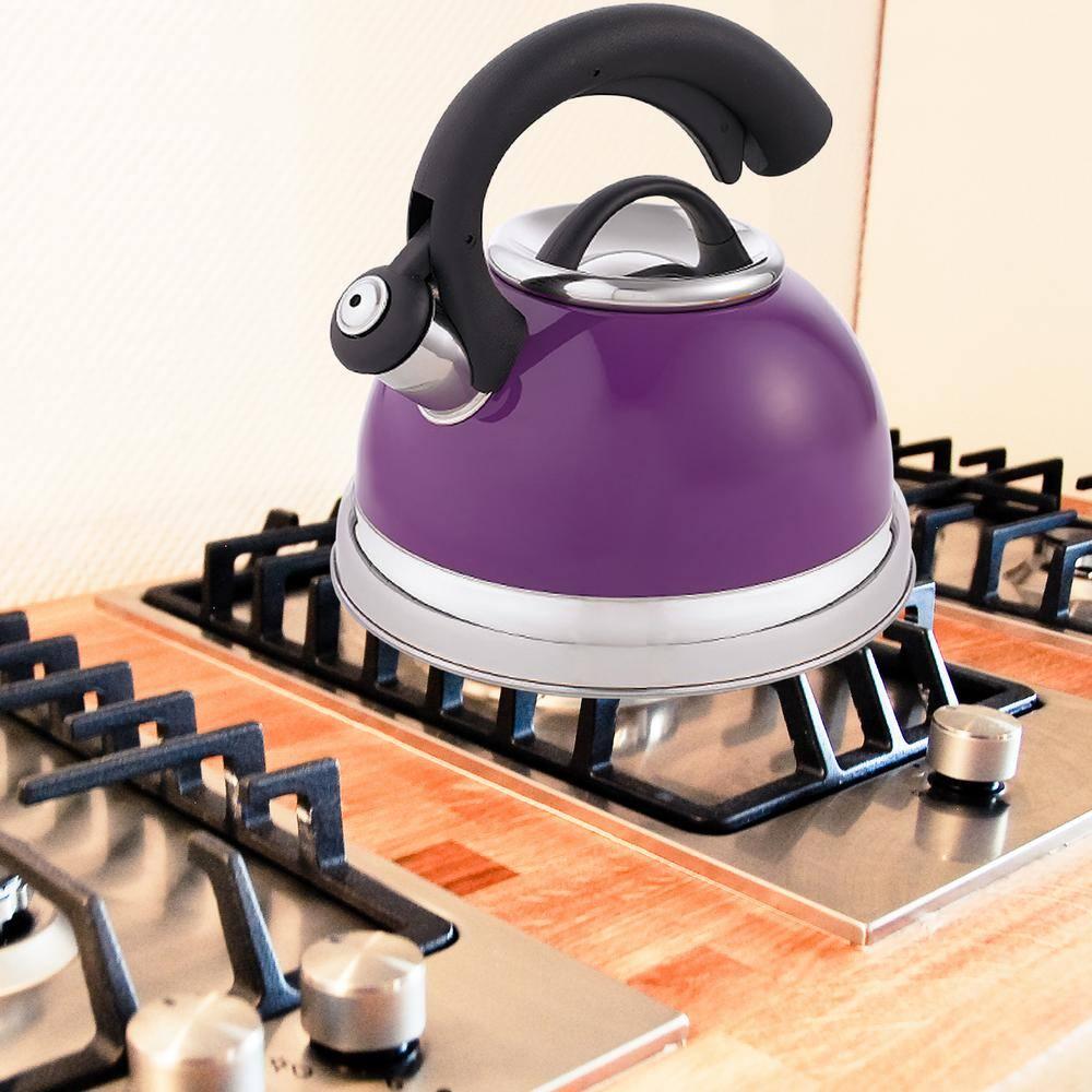 Creative Home Creative Home 2.6 Quarts Stainless Steel Whistling Stovetop Tea Kettle