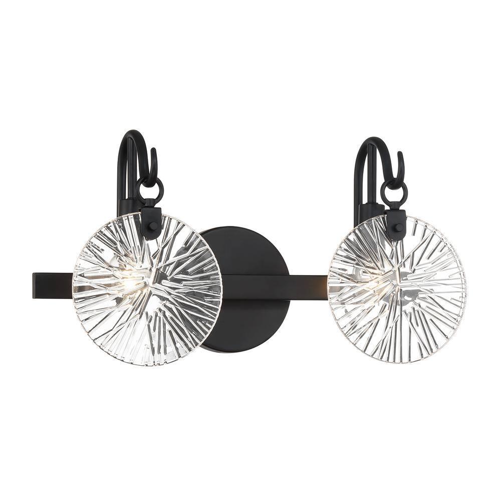 Savoy House Addison 2 - Light Vanity in  Matte Black