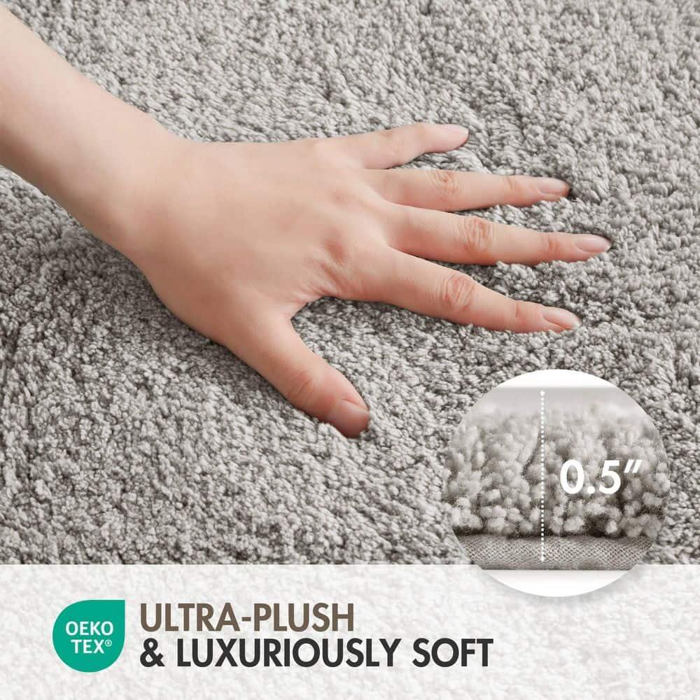 Madison Park 100% Cotton Tufted Bath Rug with Non-Slip Backing