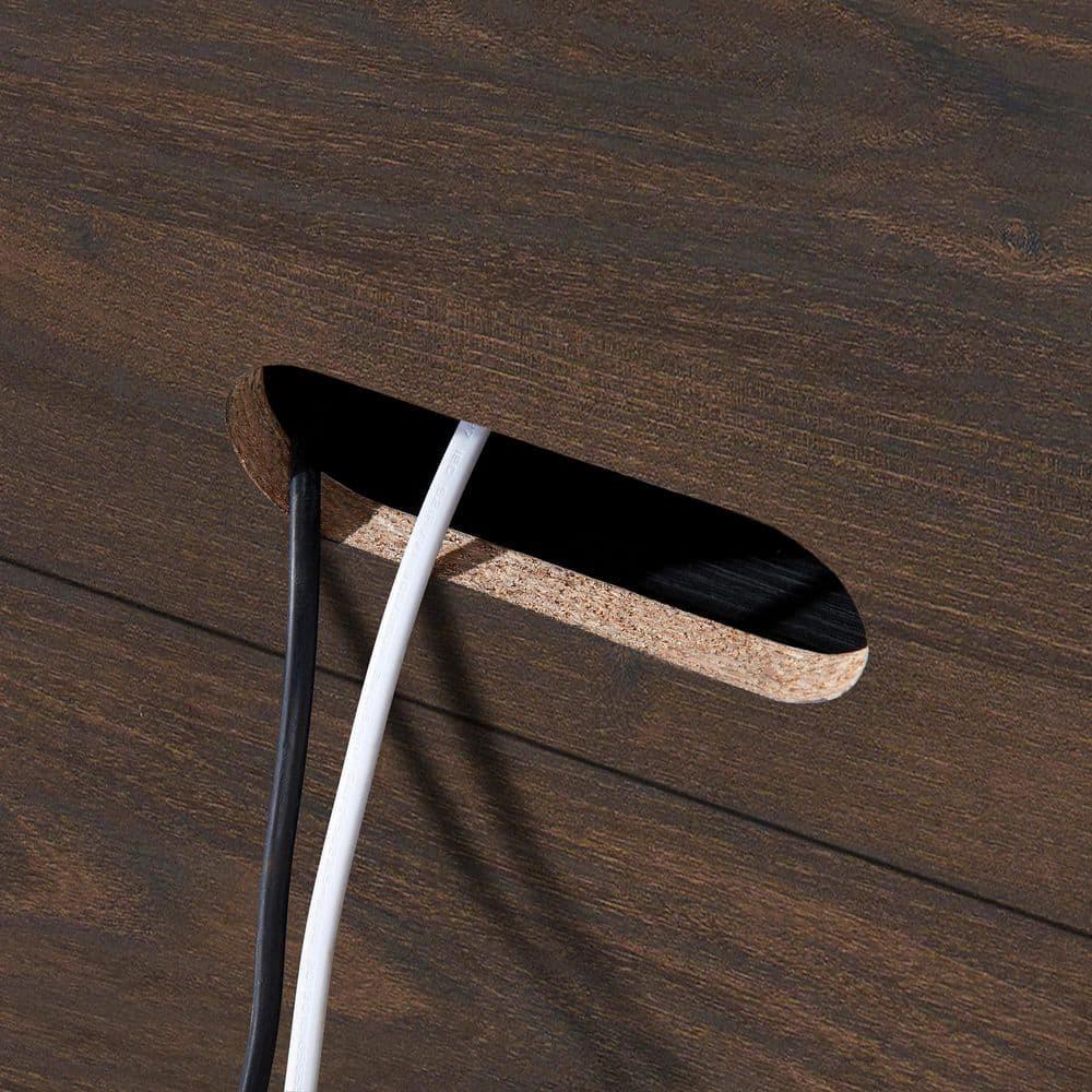 Evelyn&Zoe Quincy Rectangular TV Stand for TV's up to 80", Walnut