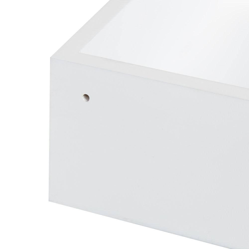 Kate & Laurel All Things Decor 4.5" x 2.2" 2pk Levie Floating Corner Wooden Wall Shelf Set White - Modern Ledge, No Assembly Required
