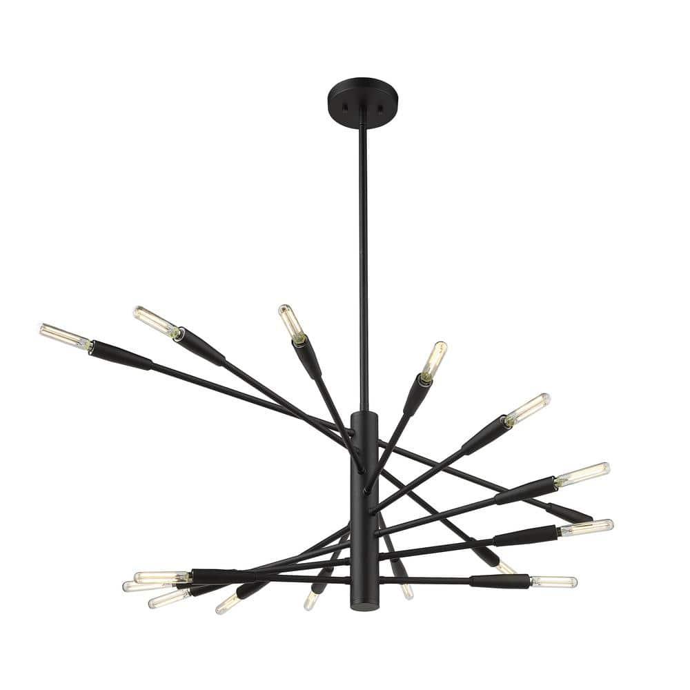 Z-Lite Ascension 16 - Light Chandelier in  Matte Black