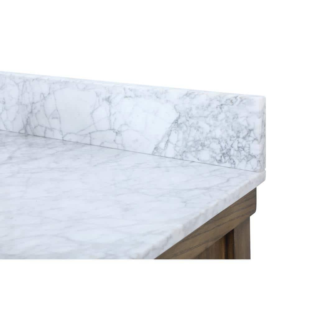 Elegant Kitchen and Bath Elegant Kitchen and Bath 42 Inch Single Bathroom Vanity in Driftwood with Backsplash