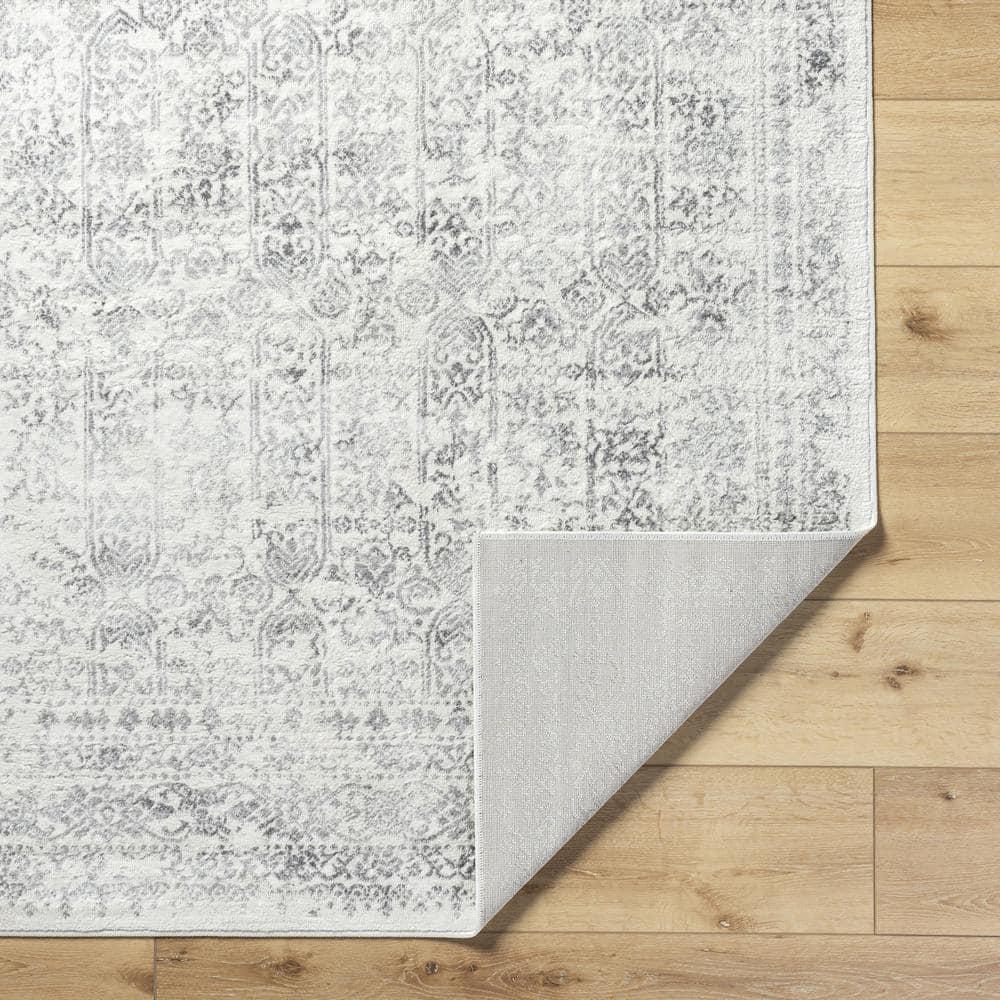 Livabliss Roma Vintage Oriental Area Rug,5'3" x 7'1",Cream/Grey