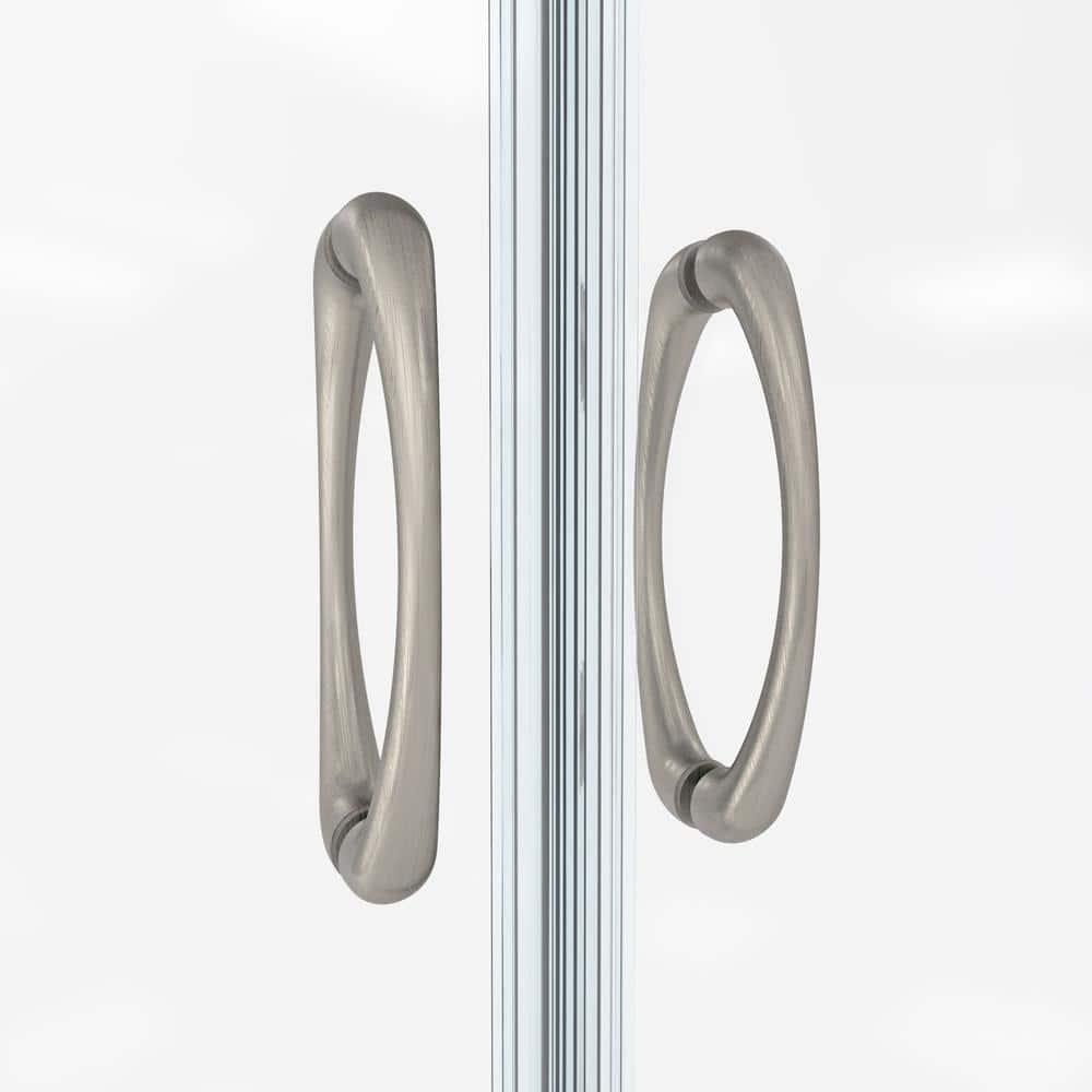 DreamLine Visions 60" W x 36" D x 78" H  Semi Frameless Rectangle Shower Kit with Fixed Panel and Base Included D2116036XXC0004