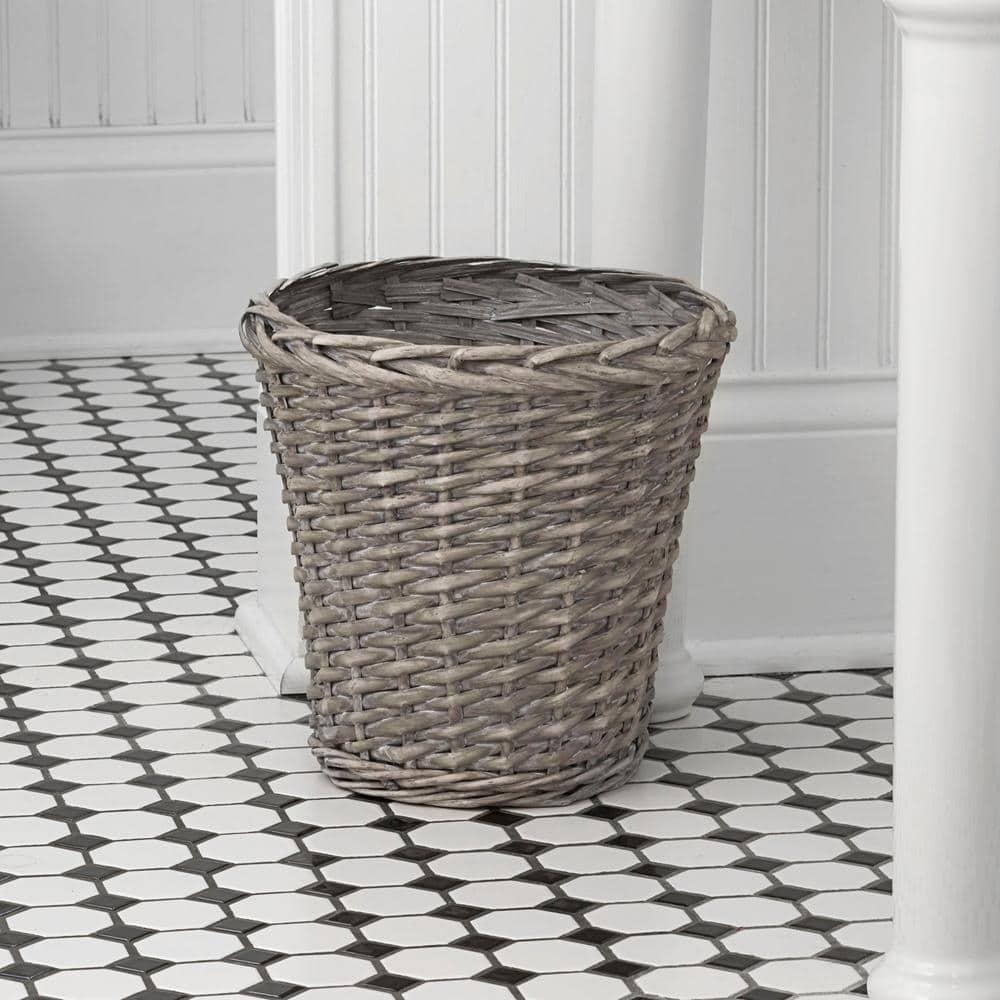 Household Essentials Willow Wicker Open Waste Basket