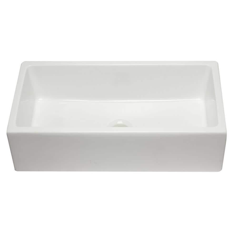 36'' L Farmhouse / Apron Single Bowl Fireclay Kitchen Sink