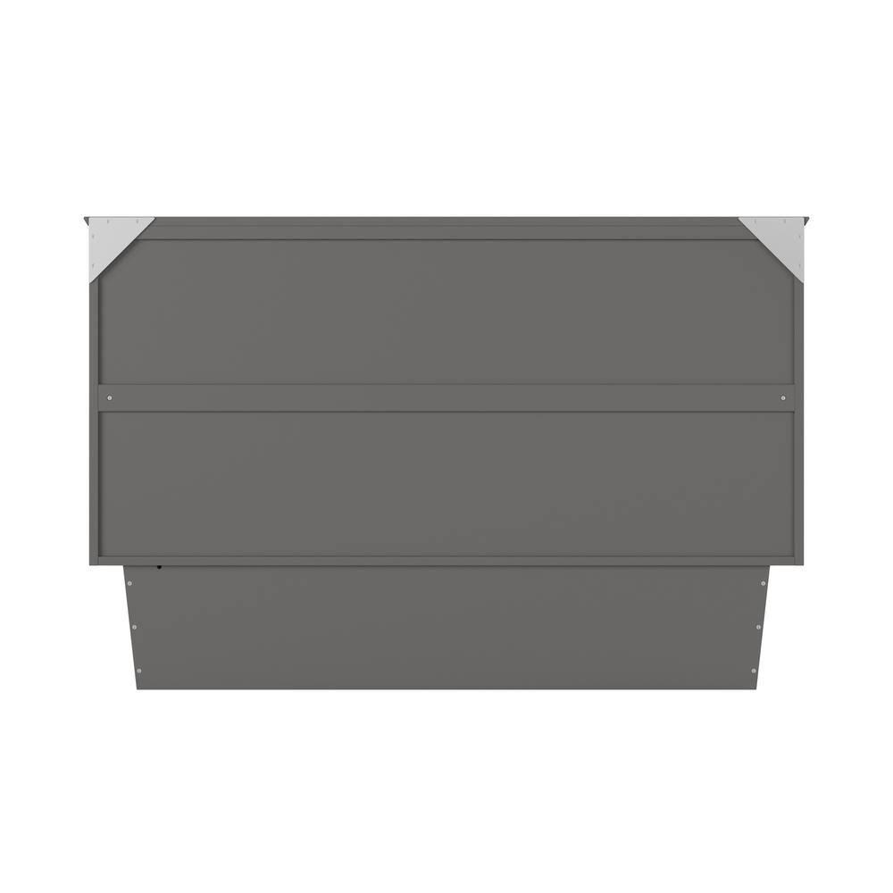Queen Monroe Murphy Bed Chest with Memory Foam Mattress - AFI: USB Turbo Charger