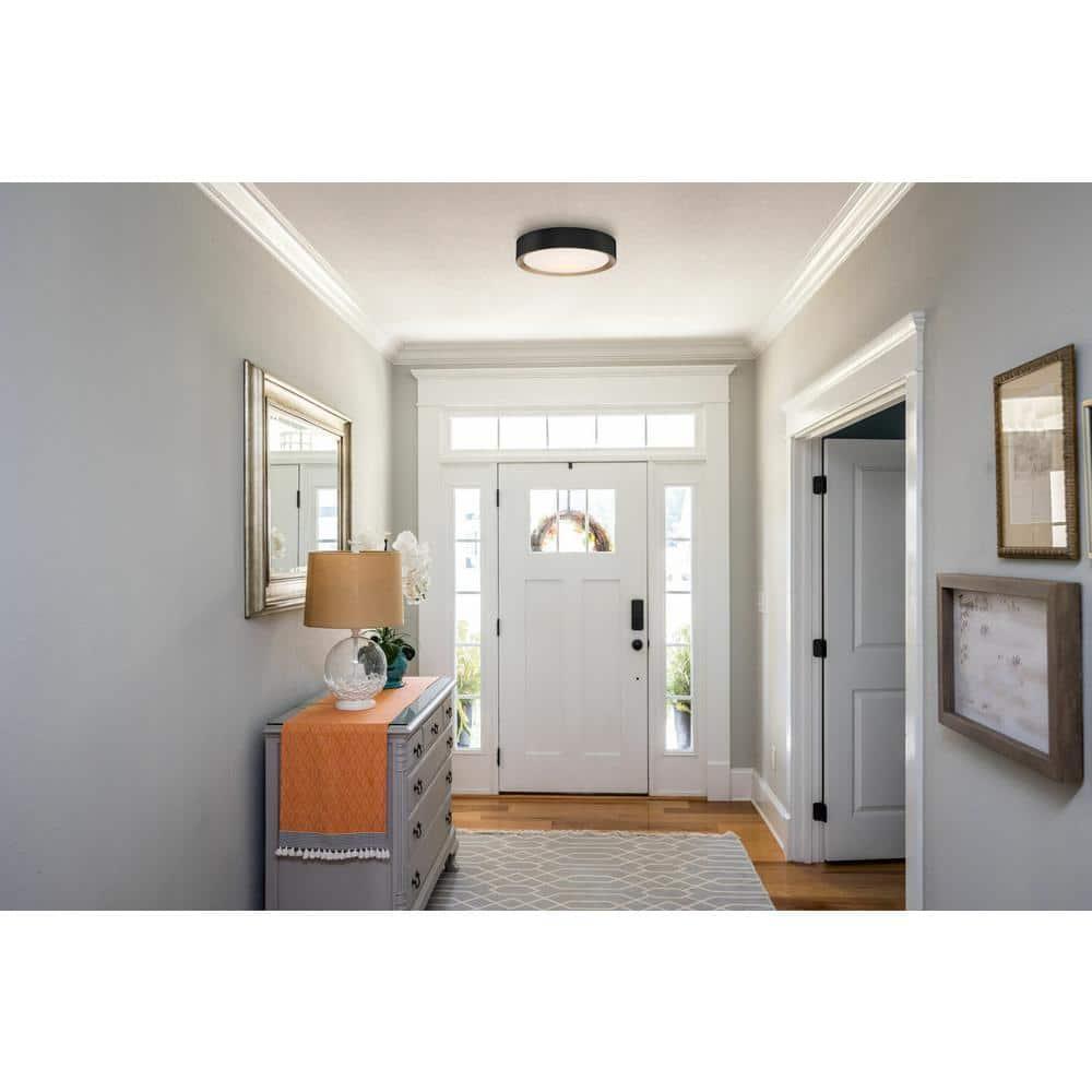 Access Lighting Malaga 1 - Light Flush Mount in  Matte Black