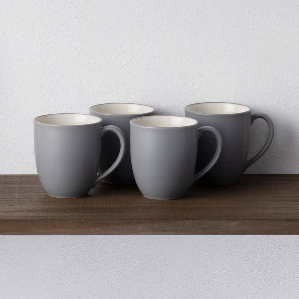 Noritake Colorwave Slate Set of 4 Mugs, 12 oz.