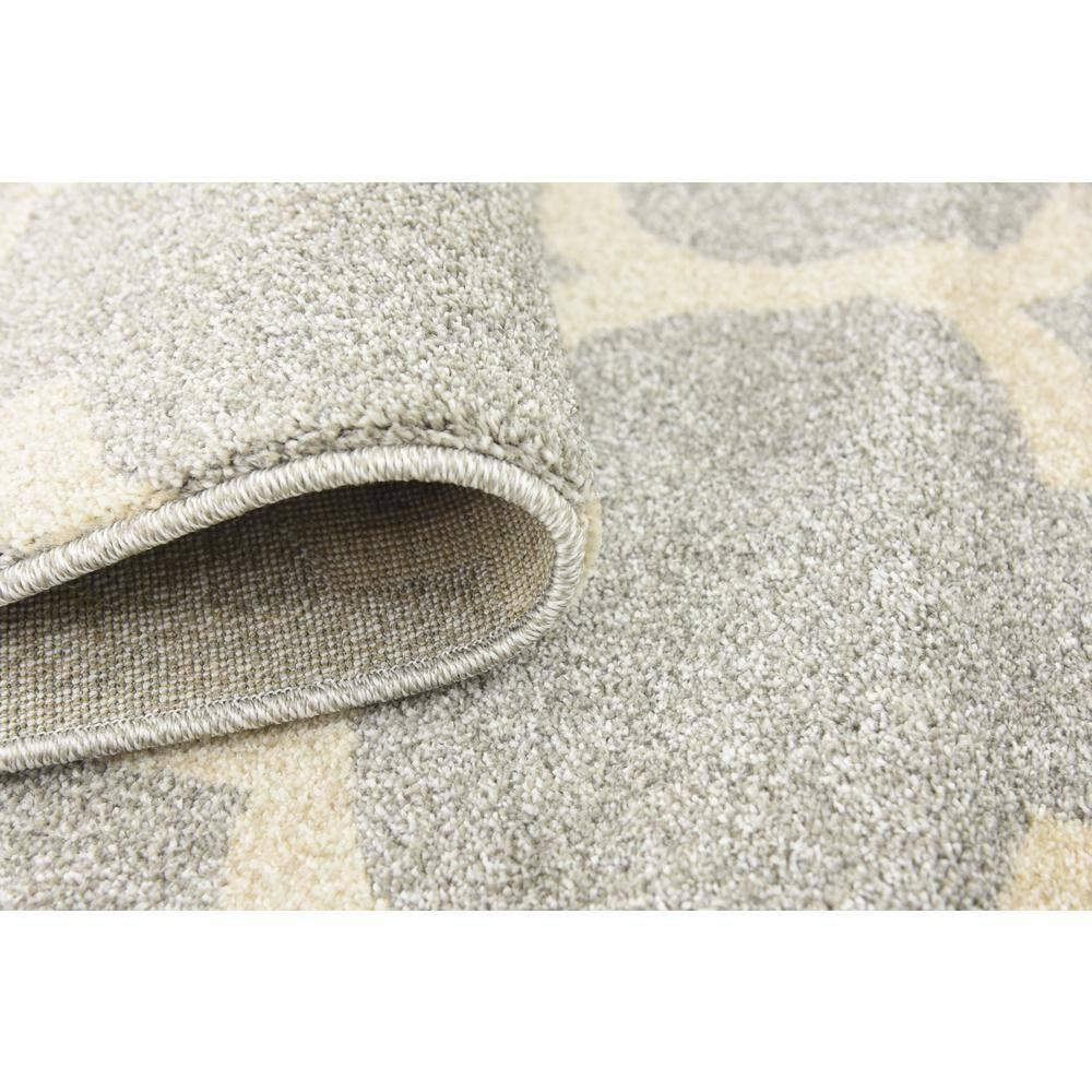 Unique Loom Trellis Collection Area Rug - Philadelphia (6' 1" x 9' Rectangle Light Gray/Beige)