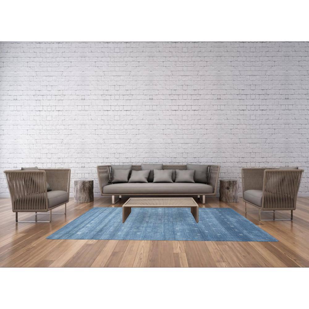 Cyrena Hand-Loomed Wool Rug - Sapphire / 9' x 12'