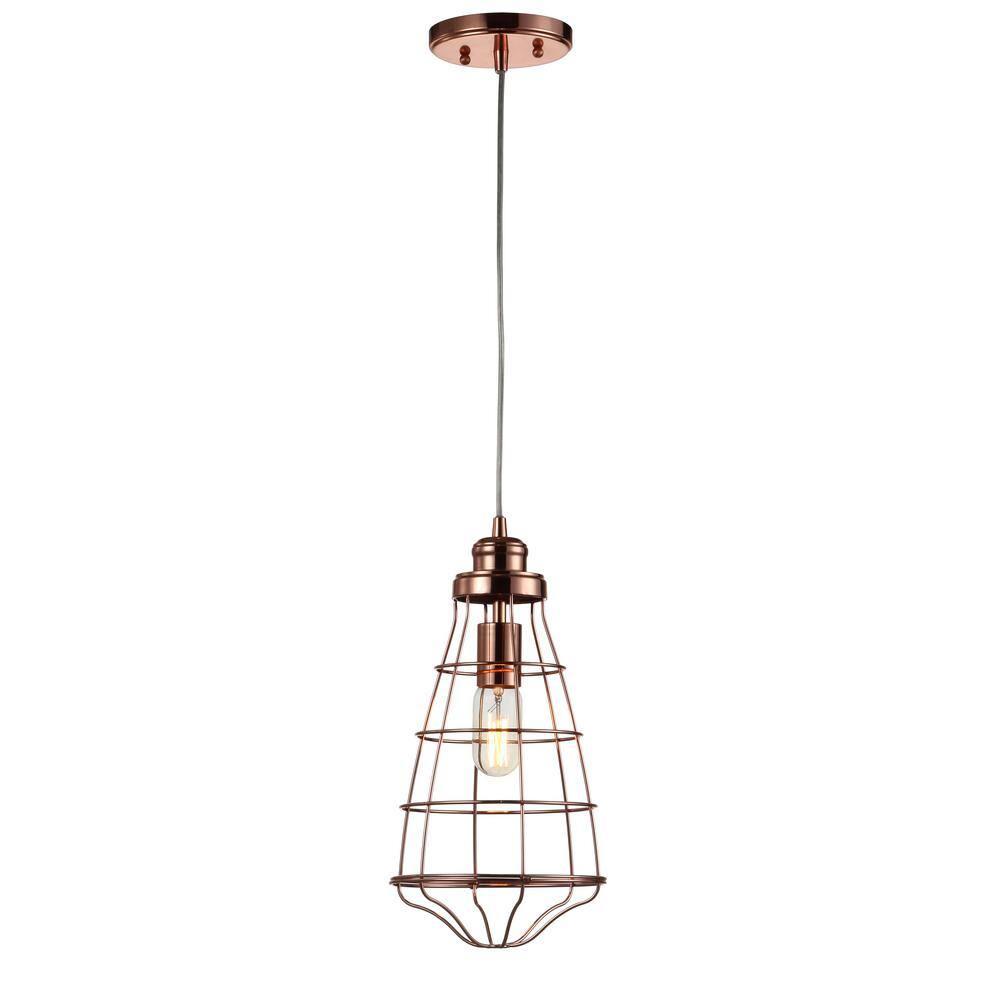 Henni 7.5" Pendant - PND4037 - Rose/Gold - Safavieh