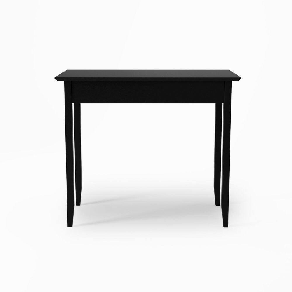 Black Pine Wood Shaker Writing Desk with Drawer