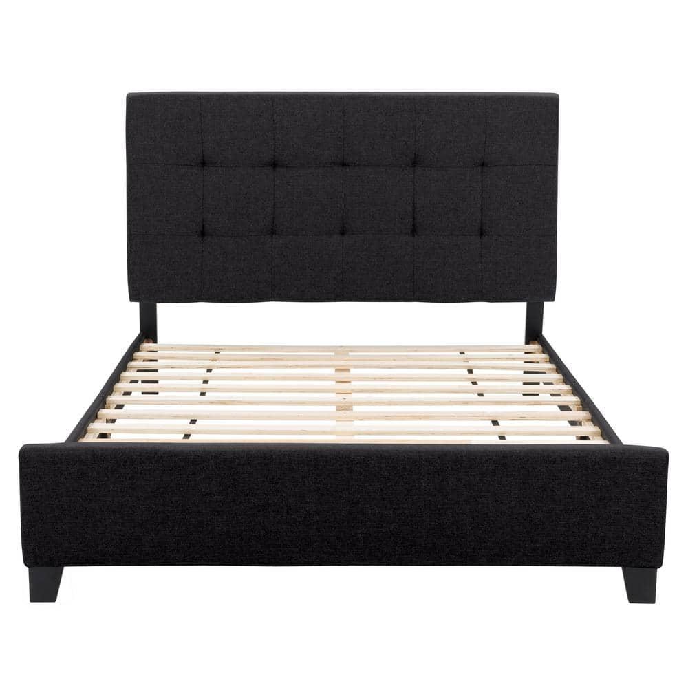 Ellery Fabric Tufted Bed - CorLiving