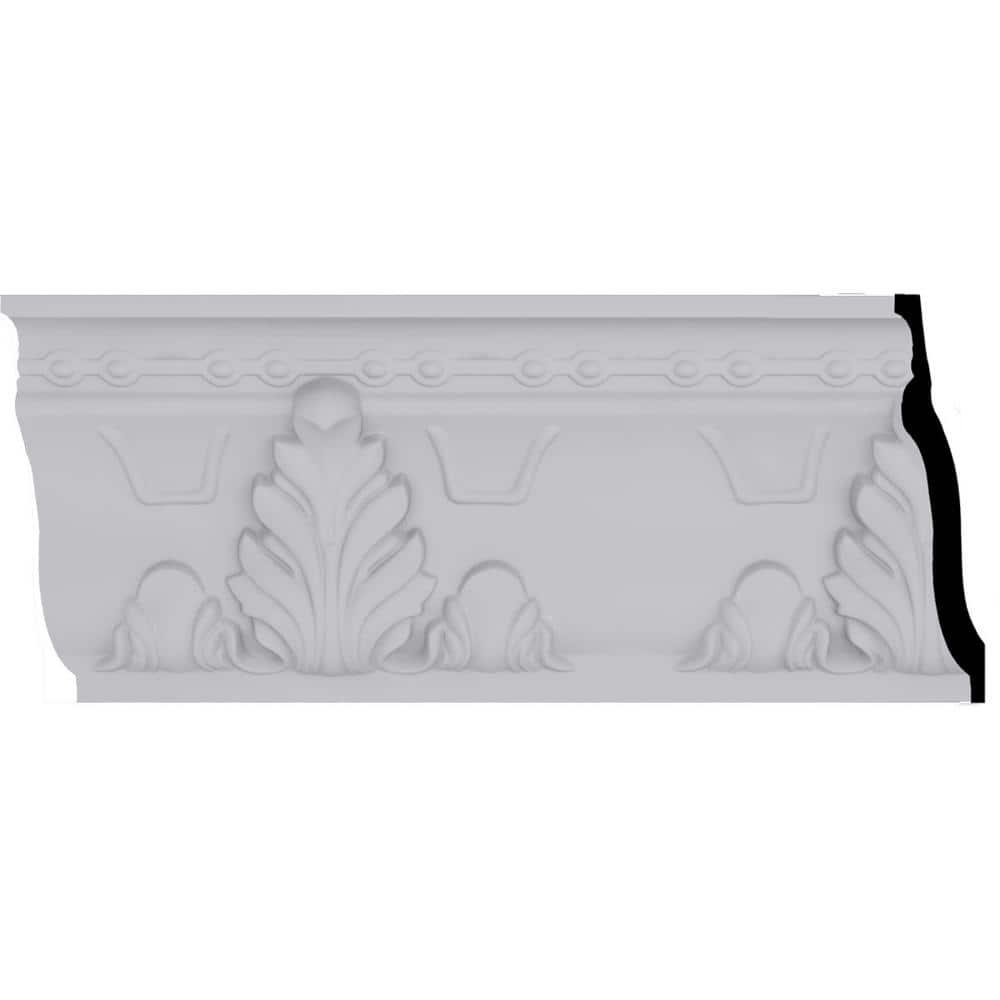 Ekena Millwork Alexandria Acanthus Leaf and Ribbons Crown Moulding