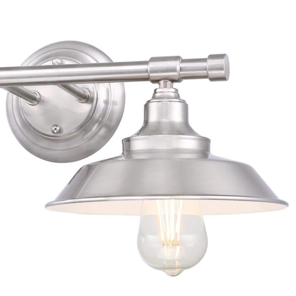 Westinghouse Lighting  Iron Hill Two-Light Indoor Wall Fixture 2-Light - Brushed Nickel