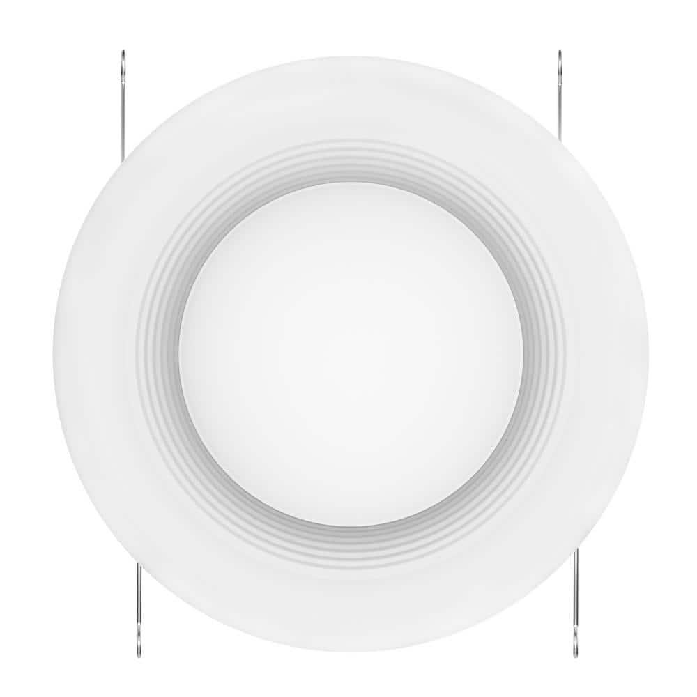 5/6 in. Integrated LED Recessed Retrofit Light Trim 3000K, (4-Pack)