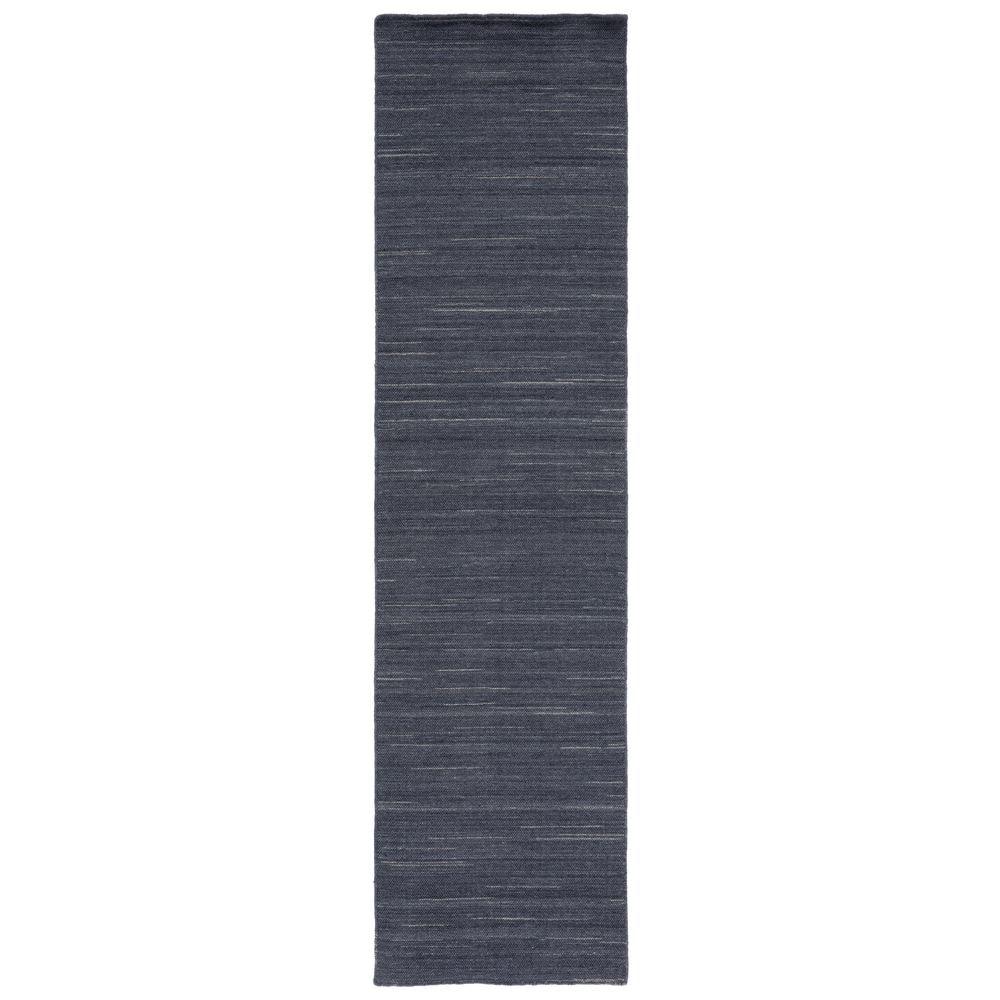 Kilim KLM125 Hand Woven Runner Rug - Dark Grey - 2'3"x9' - Safavieh
