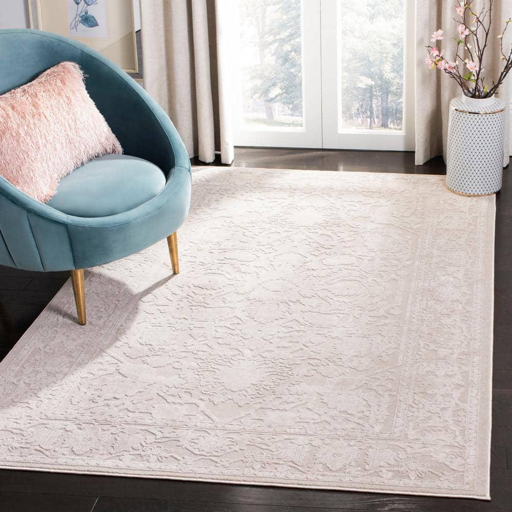 Reflection RFT665 Power Loomed Indoor Area Rug - 6'x9' - Creme/Ivory - Safavieh