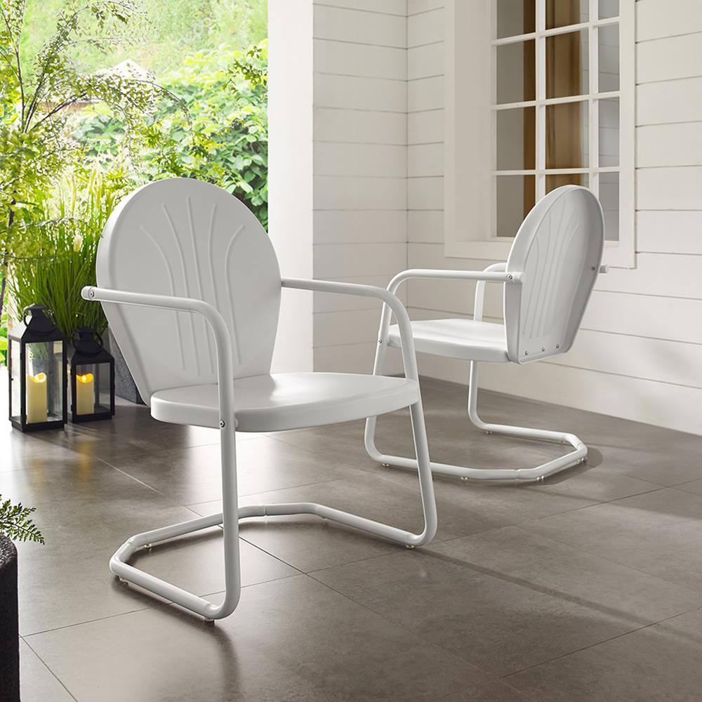 Griffith Metal Chair in White Finish