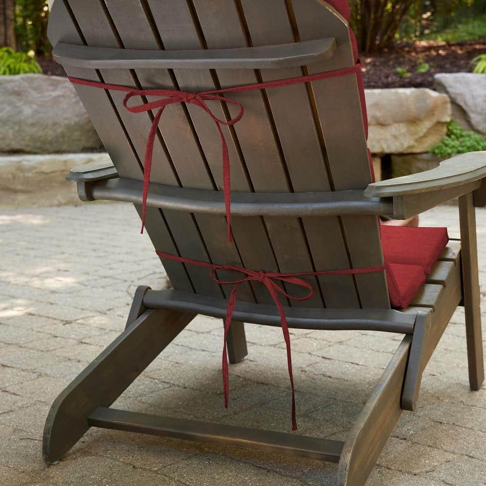 ARDEN Outdoor Foam Adirondack Cushion, Set of 2, 21.5 x 19, Water repellent, Fade Resistant, Foam Cushion for Adirondack Chairs 21.5 x 19
