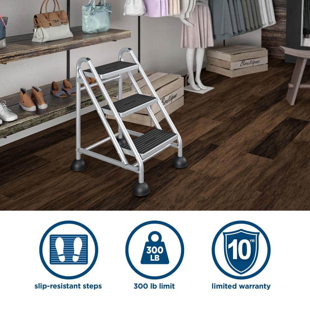 COSCO Hively 3 - Step Steel Lightweight Folding Step Stool