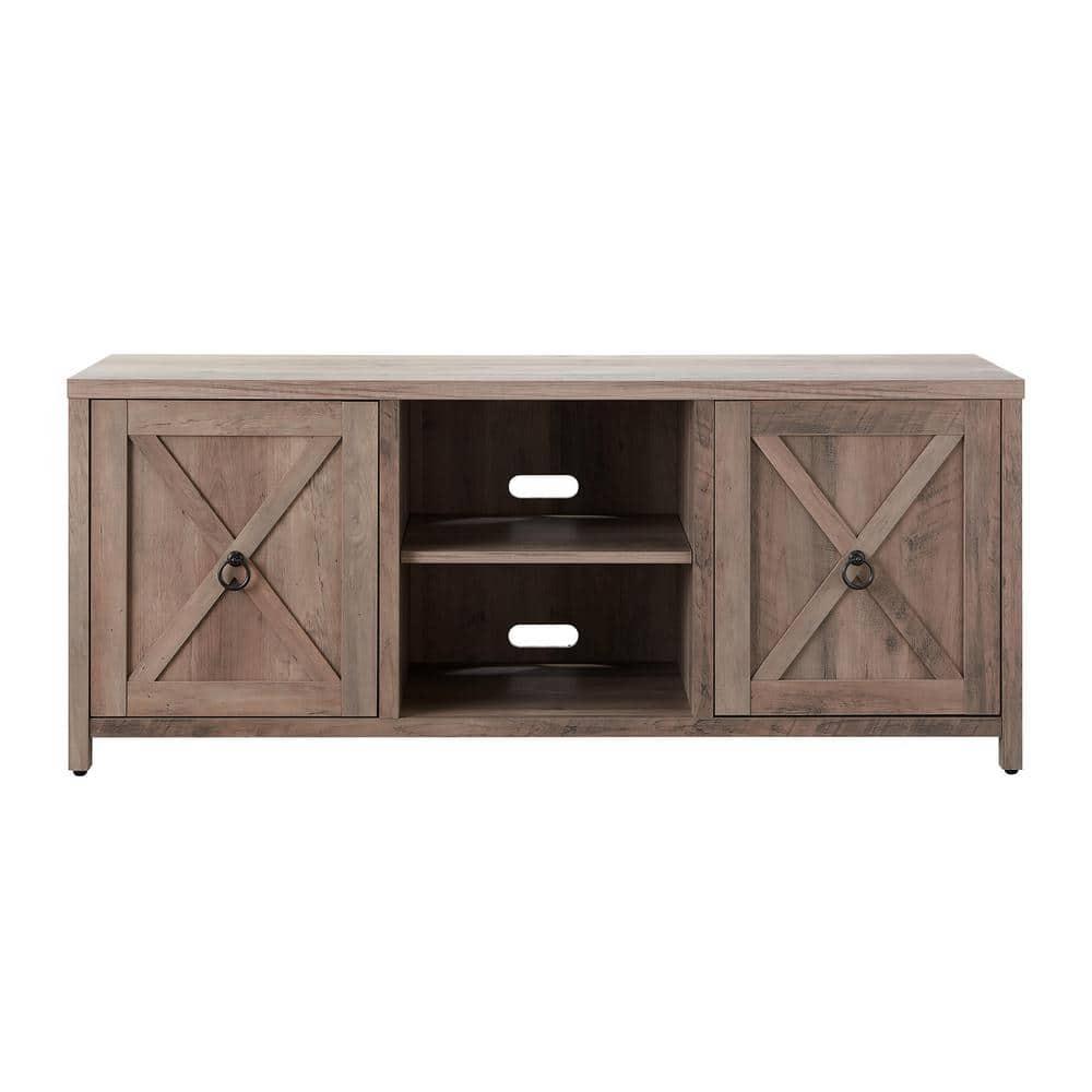 Evelyn&Zoe Granger Rectangular TV Stand for TV's up to 65", Gray Oak