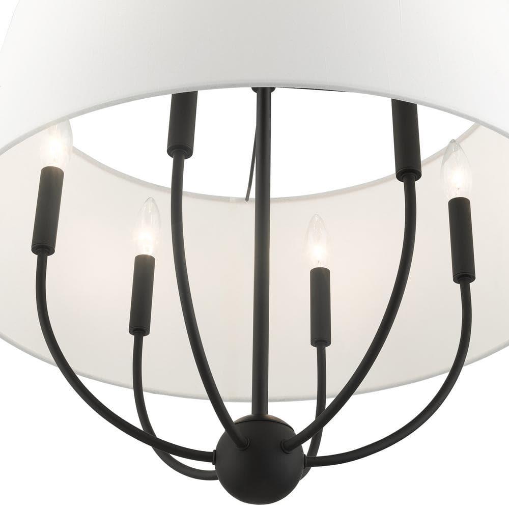 Livex Lighting Ridgecrest 6 - Light Pendant in  Black