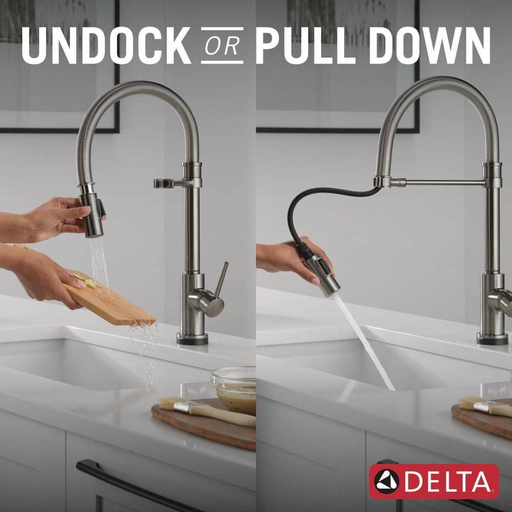 Trinsic Pro Pull Down Touch Single Handle Kitchen Faucet with Accessories