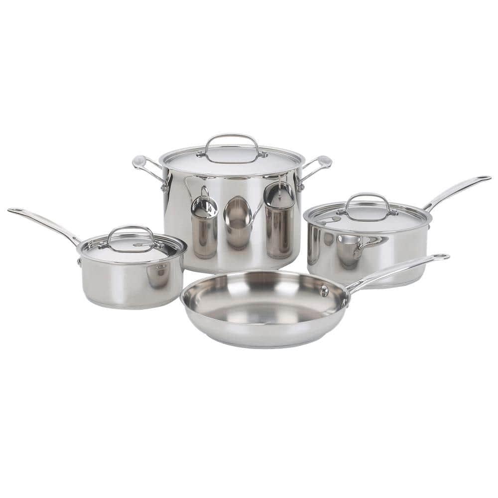Cuisinart Chef’s Classic 7-Piece Stainless Steel Cookware Set