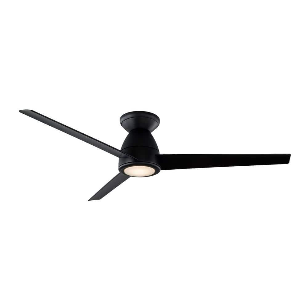 Tip Top 3 - Blade Smart Flush Mount Ceiling Fan with LED Light Kit and Bluetooth Remote Control Included Included