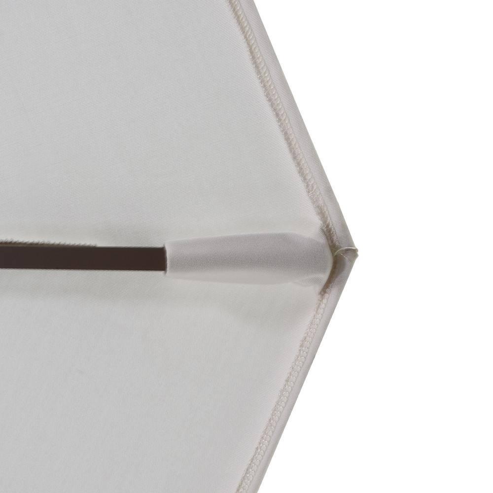 Teak Octagon Market Umbrella with Bronze Aluminum Pole