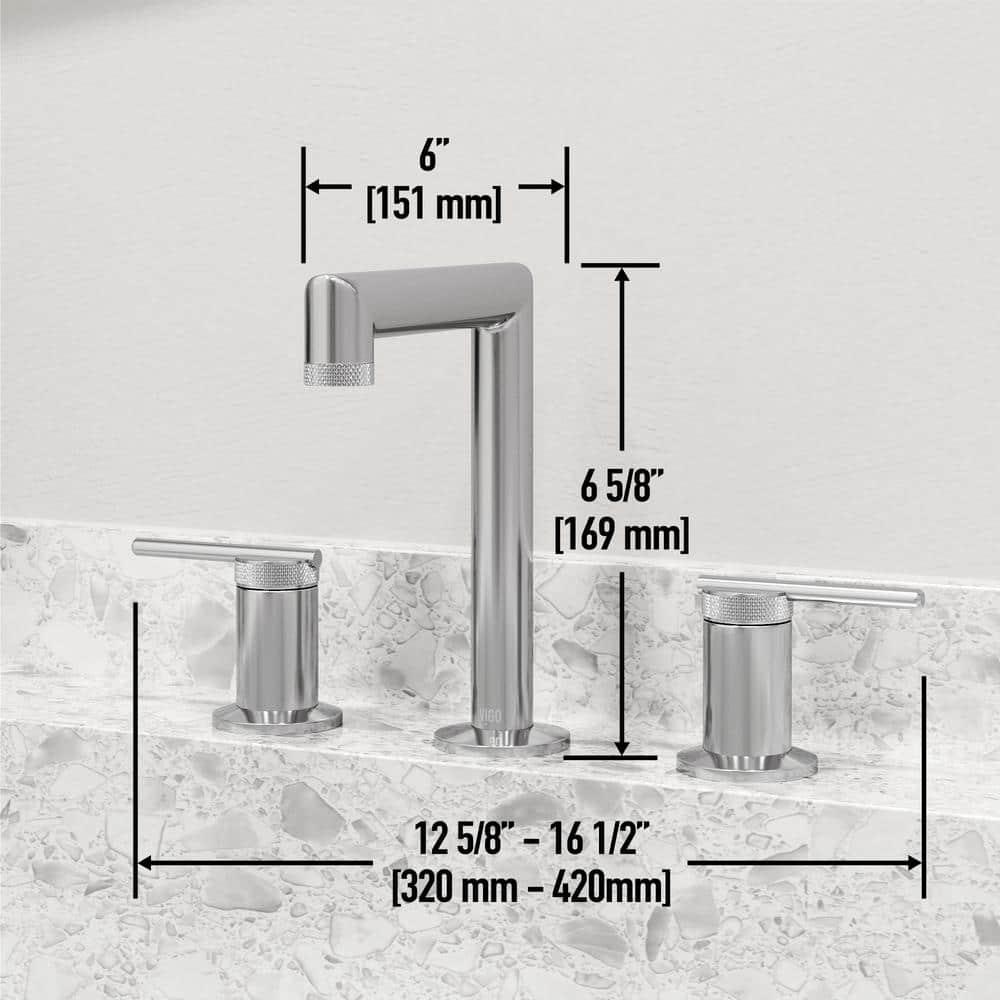 Sterling 7" H Two Handle Widespread Bathroom Faucet