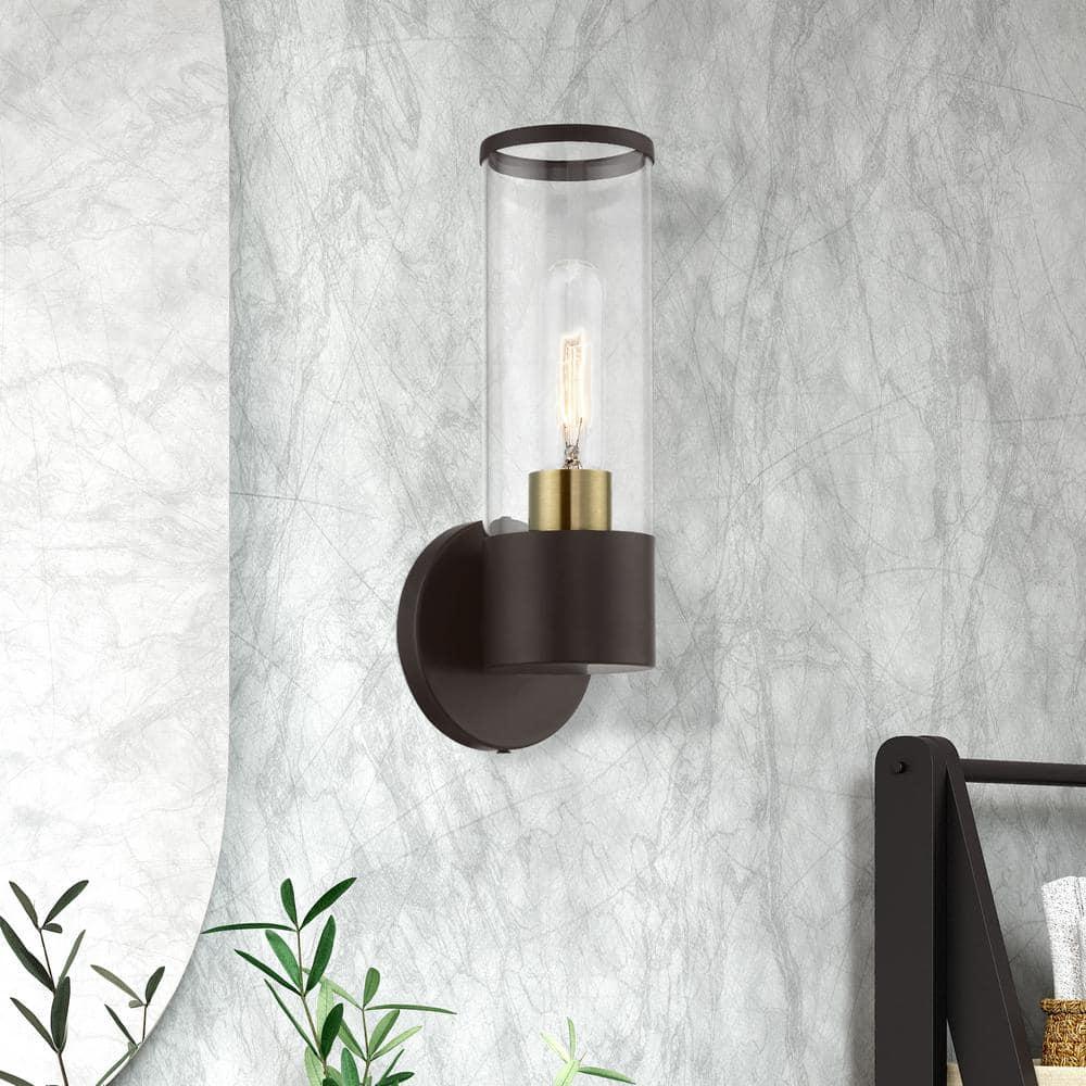 Livex Lighting Banca 1 - Light Sconce in  Bronze/Antique Brass