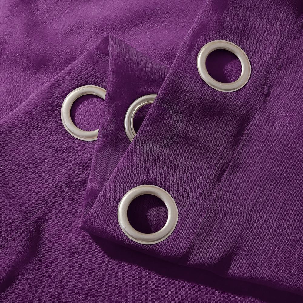 Dainty Home Sheer Window Curtains 2 Panels 54" W X 84" L (108" W) Extra Wide Linen Textured Curtains & Drapes For Living Room, Bedroom, Farmhouse Curtains, Boho Decor, Light Filtering Window Treatments With Grommets