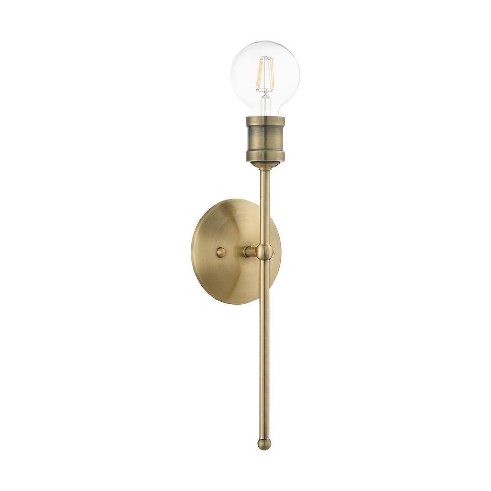 Lansdale 15'' Antique Brass Dimmable Wall Sconce