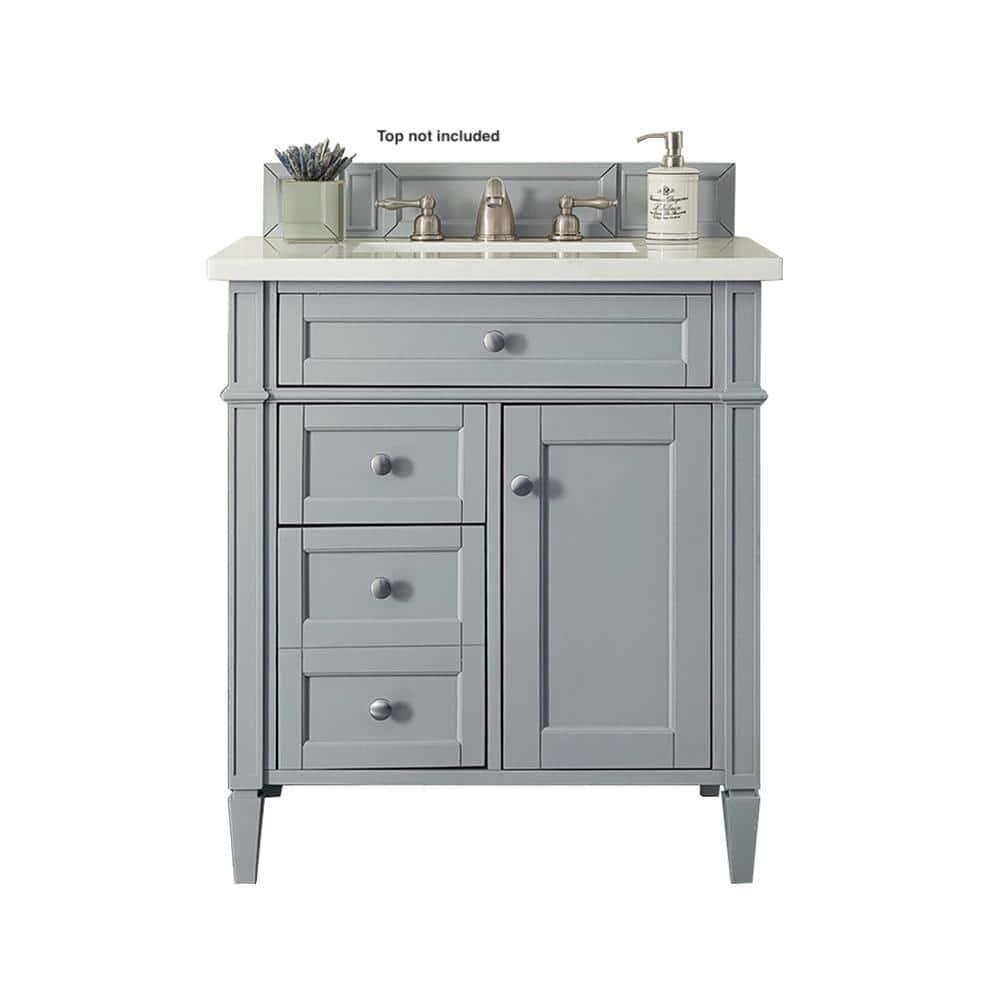 James Martin Vanities 650-V30 Brittany 30" Single Basin Poplar Wood Vanity Cabinet Only -