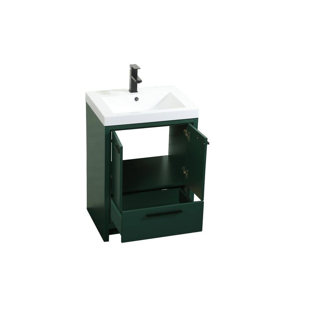 Wade Logan® Roman 24'' Single Bathroom Vanity with Engineered Marble Top