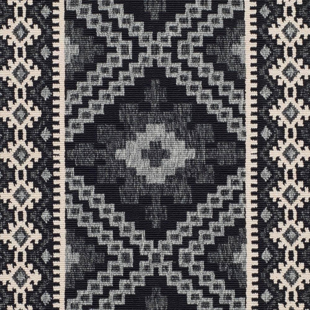 Veranda VER099 Power Loomed Indoor/Outdoor Accent Rug - Black/Creme - 2'x3'7" - Safavieh.