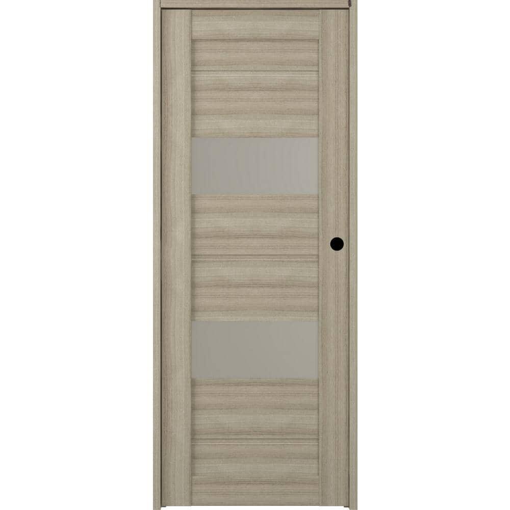 Belldinni Vita DIY-FRIENDLY Paneled Manufactured Wood and Glass Prefinished Standard Door