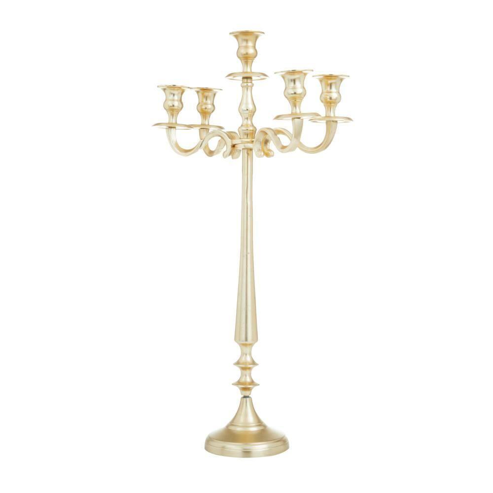 Grayson Lane 5 Candle Aluminum Candelabra Candle Holder